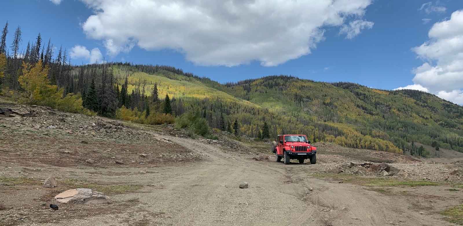 4 wheeling in the Colorado mountains outside of Pagosa Springs