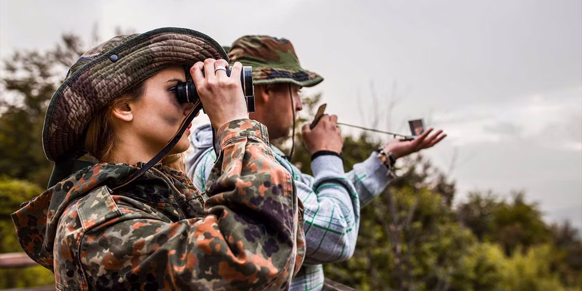 A couple dressed in camouflage out for Colorado hunting season 2024