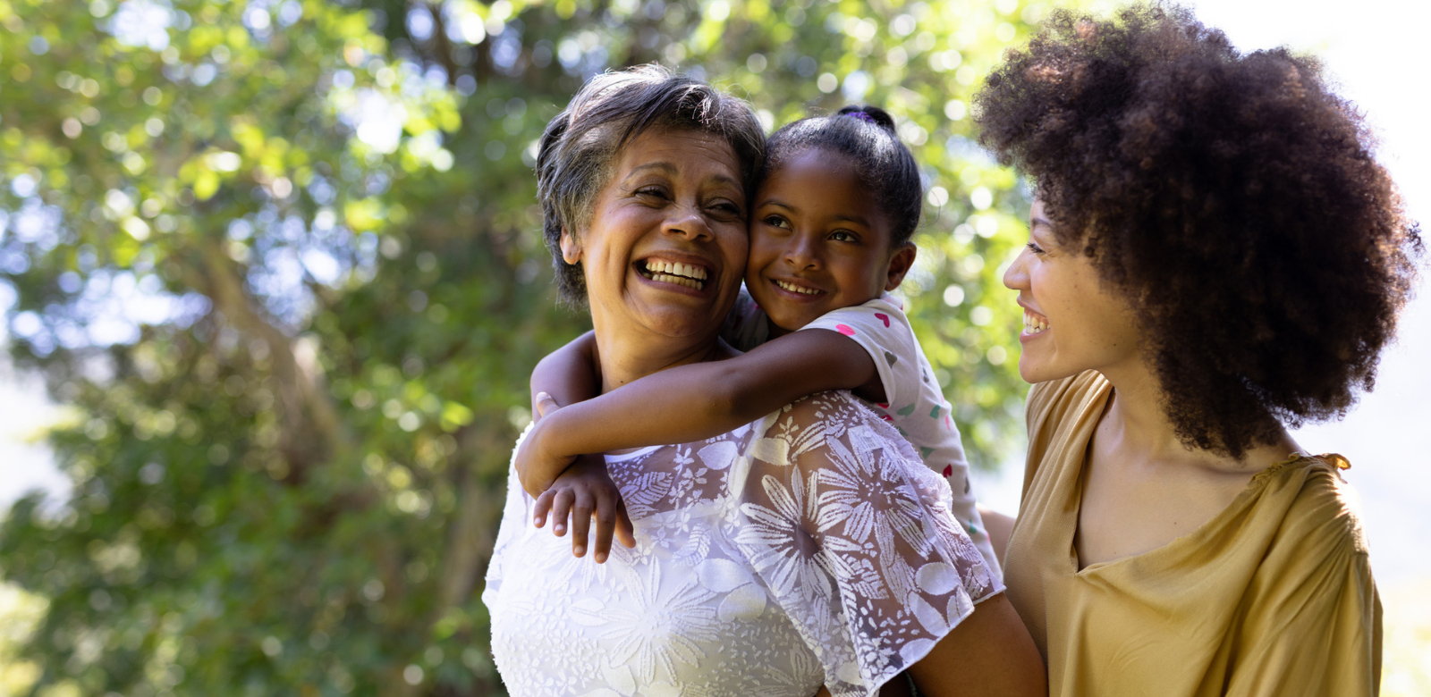 Multi generations enjoying spending time together for a Mother's Day getaway