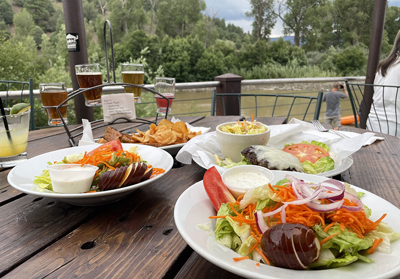 Great food along the San Juan River in Pagosa Springs.