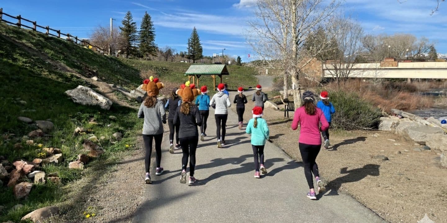 A group of runners during the annual Turkey Trot in Pagosa Springs