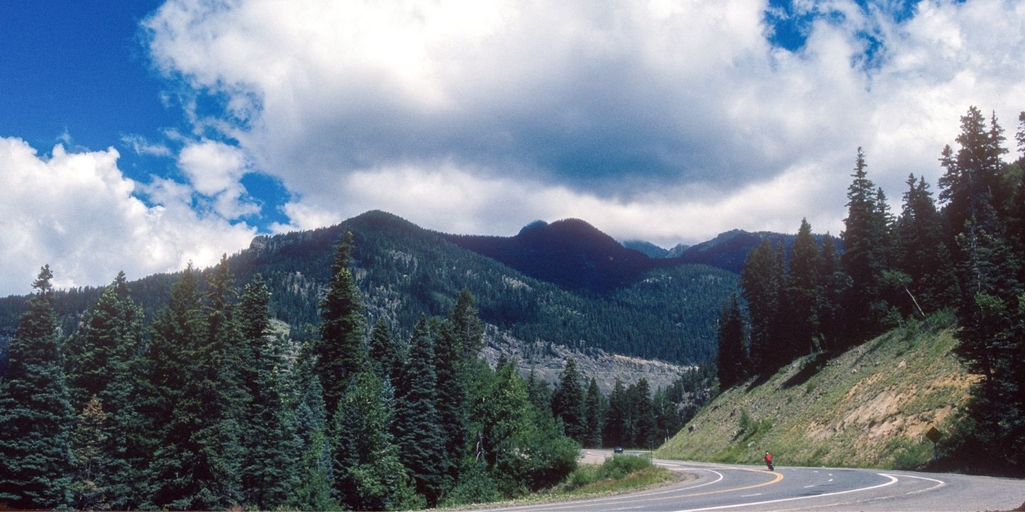 US Highway 160 Near Wolf Creek Pass during a Colorado road trip
